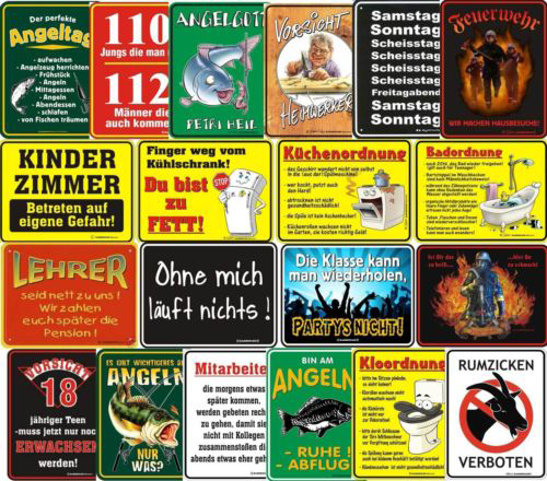 coole witzige lustige Sprüche Blechschild Fun Schild Mitbringsel
